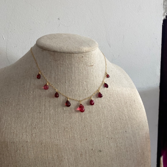 Red tourmaline Necklace - Picture 2 of 5